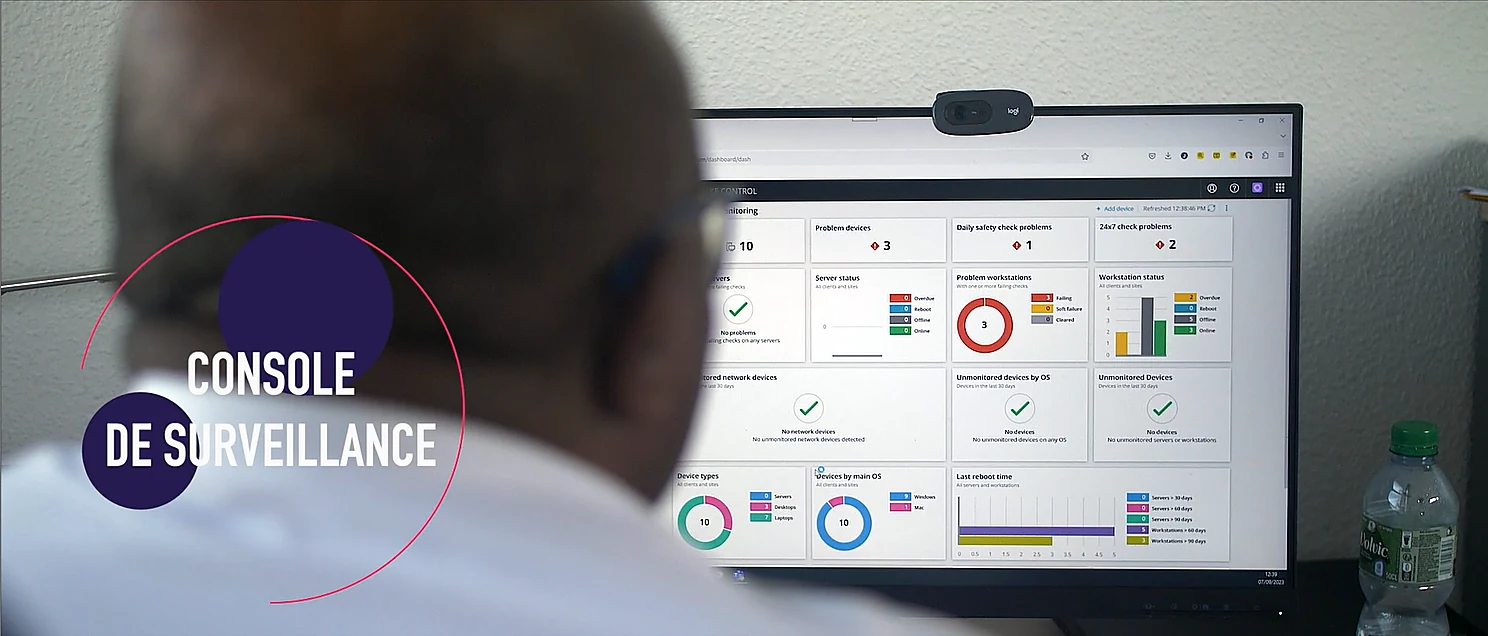 Console de surveillance pour protéger son activité